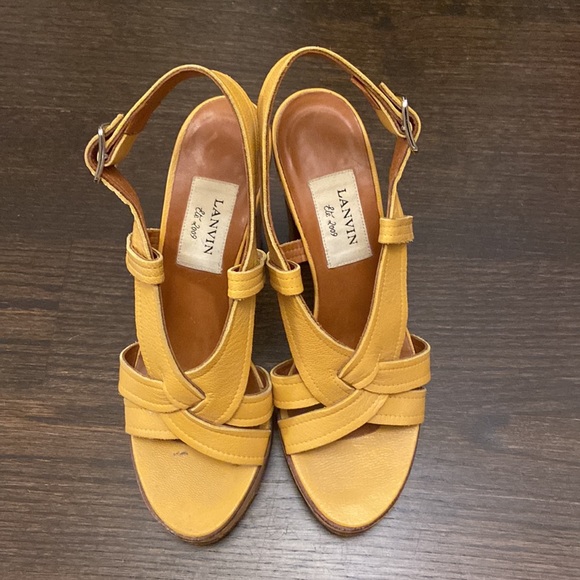 Lanvin wedge shoes yellow - Picture 4 of 6